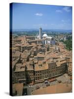 Houses and Churches on the Skyline of the Town of Siena, UNESCO World Heritage Site, Tuscany, Italy-null-Stretched Canvas