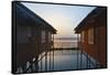 Houses and entire villages built on stilts on Inle Lake, Myanmar (Burma), Asia-Alex Treadway-Framed Stretched Canvas