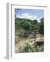 Houses and People Walking in Dry River Bed Caused by Erosion, Near Petionville, Haiti, West Indies-Lousie Murray-Framed Photographic Print