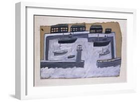 Houses and Ships-Alfred Wallis-Framed Giclee Print