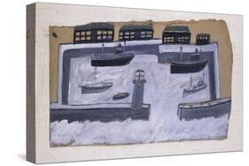 Houses and Ships-Alfred Wallis-Stretched Canvas