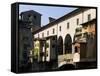 Houses and Shops on the Ponte Vecchio, Florence, Tuscany, Italy-Lousie Murray-Framed Stretched Canvas