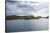 Houses and Small Harbor on Island in Northern Norway-Lamarinx-Stretched Canvas