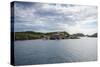 Houses and Small Harbor on Island in Northern Norway-Lamarinx-Stretched Canvas