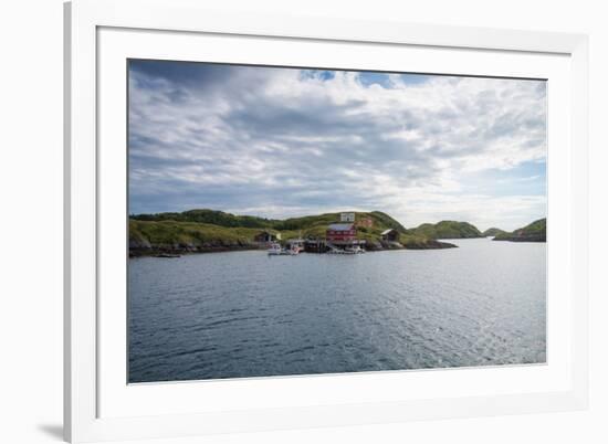 Houses and Small Harbor on Island in Northern Norway-Lamarinx-Framed Photographic Print