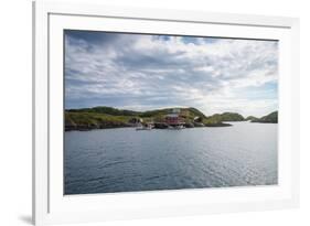 Houses and Small Harbor on Island in Northern Norway-Lamarinx-Framed Photographic Print