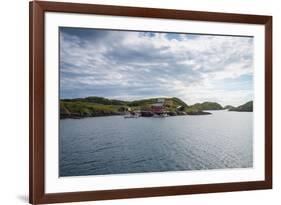 Houses and Small Harbor on Island in Northern Norway-Lamarinx-Framed Photographic Print