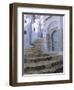 Houses and Steps in Chefchaouen (Chaouen) (Chechaouen), Rif Region, Morocco, Africa-Bruno Morandi-Framed Photographic Print