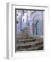 Houses and Steps in Chefchaouen (Chaouen) (Chechaouen), Rif Region, Morocco, Africa-Bruno Morandi-Framed Photographic Print