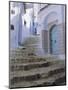 Houses and Steps in Chefchaouen (Chaouen) (Chechaouen), Rif Region, Morocco, Africa-Bruno Morandi-Mounted Photographic Print