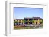 Houses and the river in the historic centre of Hoi An, UNESCO World Heritage Site, Quang Nam, Vietn-Alex Robinson-Framed Photographic Print