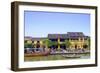 Houses and the river in the historic centre of Hoi An, UNESCO World Heritage Site, Quang Nam, Vietn-Alex Robinson-Framed Photographic Print