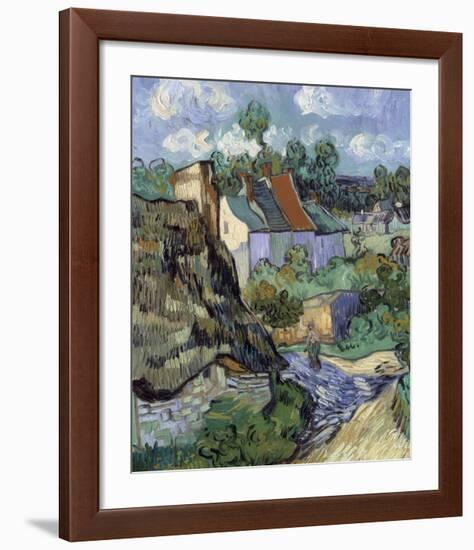 Houses at Auvers-Vincent van Gogh-Framed Art Print