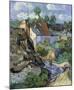 Houses at Auvers-Vincent van Gogh-Mounted Art Print