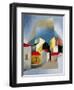 Houses at Lerici, 1932-33-Luigi Colombo Fillia-Framed Premium Giclee Print