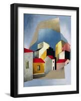 Houses at Lerici, 1932-33-Luigi Colombo Fillia-Framed Giclee Print