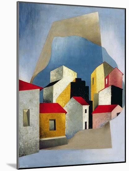 Houses at Lerici, 1932-33-Luigi Colombo Fillia-Mounted Giclee Print