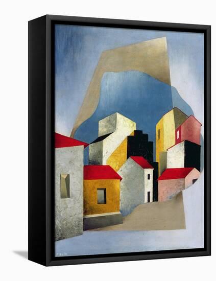 Houses at Lerici, 1932-33-Luigi Colombo Fillia-Framed Stretched Canvas