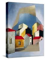 Houses at Lerici, 1932-33-Luigi Colombo Fillia-Stretched Canvas