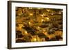 Houses at Night in the Sassi Area of Matera, Basilicata, Italy, Europe-Martin-Framed Photographic Print