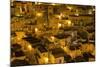 Houses at Night in the Sassi Area of Matera, Basilicata, Italy, Europe-Martin-Mounted Photographic Print