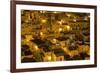 Houses at Night in the Sassi Area of Matera, Basilicata, Italy, Europe-Martin-Framed Photographic Print