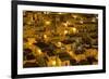 Houses at Night in the Sassi Area of Matera, Basilicata, Italy, Europe-Martin-Framed Photographic Print