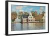 Houses At the Bank of the River Zaan-Claude Monet-Framed Giclee Print