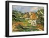 Houses at the Estaque-Paul Cézanne-Framed Art Print