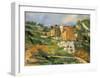 Houses at the Estaque-Paul Cézanne-Framed Art Print