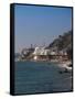 Houses at the Waterfront, Malibu, Los Angeles County, California, USA-null-Framed Stretched Canvas