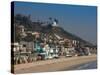 Houses at the Waterfront, Malibu, Los Angeles County, California, USA-null-Stretched Canvas