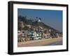 Houses at the Waterfront, Malibu, Los Angeles County, California, USA-null-Framed Photographic Print