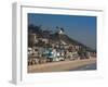 Houses at the Waterfront, Malibu, Los Angeles County, California, USA-null-Framed Photographic Print