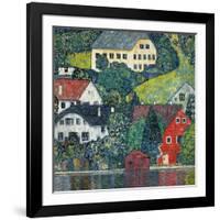 Houses at Unterach on the Attersee, C.1916-Gustav Klimt-Framed Giclee Print