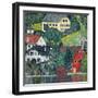 Houses at Unterach on the Attersee, C.1916-Gustav Klimt-Framed Giclee Print