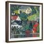 Houses at Unterach on the Attersee, C.1916-Gustav Klimt-Framed Giclee Print