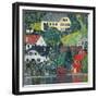 Houses at Unterach on the Attersee, C.1916-Gustav Klimt-Framed Giclee Print