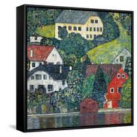 Houses at Unterach on the Attersee, C.1916-Gustav Klimt-Framed Stretched Canvas