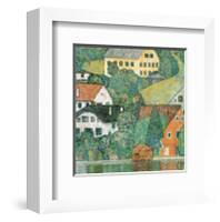 Houses at Unterach-Gustav Klimt-Framed Art Print