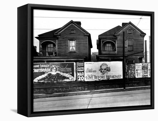 Houses, Atlanta, Georgia, 1936-Walker Evans-Framed Stretched Canvas