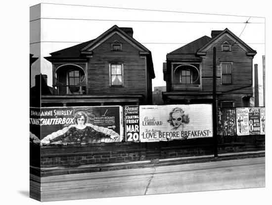 Houses, Atlanta, Georgia, 1936-Walker Evans-Stretched Canvas