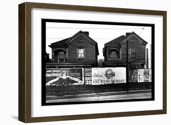 Houses - Atlanta, Georgia-Walker Evans-Framed Art Print