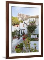 Houses Below Acropolis, Athens, Greece-Peter Adams-Framed Photographic Print