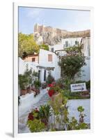 Houses Below Acropolis, Athens, Greece-Peter Adams-Framed Photographic Print