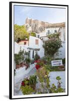 Houses Below Acropolis, Athens, Greece-Peter Adams-Framed Premium Photographic Print