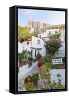 Houses Below Acropolis, Athens, Greece-Peter Adams-Framed Stretched Canvas