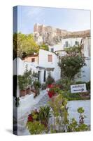 Houses Below Acropolis, Athens, Greece-Peter Adams-Stretched Canvas