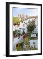 Houses Below Acropolis, Athens, Greece-Peter Adams-Framed Photographic Print