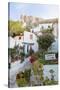 Houses Below Acropolis, Athens, Greece-Peter Adams-Stretched Canvas